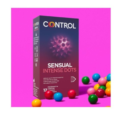 Prezerwatywy-Control Sensual Intense Dots 12"s